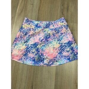 DSG Girls L 14 Momentum Skort Carnival Confetti Blue Pink Active Shorts NWT